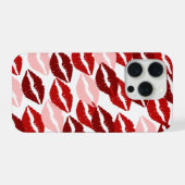 Aesthetic Lips Pattern Phone Case iPhoneケース (裏面横)