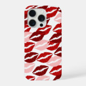 Aesthetic Lips Pattern Phone Case iPhoneケース (裏面)