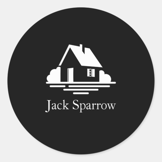 Aesthetic Minimal Sticker ラウンドシール (正面)