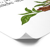 Aesthetic Modern Indian Tea Quote Wall Art  ポスター (角)