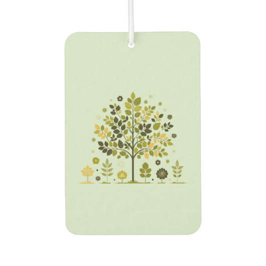 Aesthetic Nature Trees Double Sided Car Air カーエアーフレッシュナー (正面)