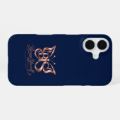 Aesthetic Navy iPhone 16 ケース | Minim (裏面横)