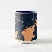 Aesthetic Neo-Deco Dreamer Starry Sky Coffee マグカップ (中央)