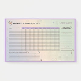 Aesthetic Neurodivergent Habit Tracker Brain Dump ポストイット
