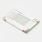 Aesthetic Neurodivergent Habit Tracker Brain Dump ポストイット (アングル)