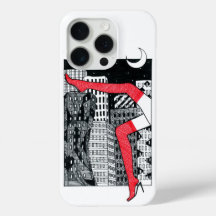 Aesthetic Night City 女性の脚 iPhone 15 Pro カバー