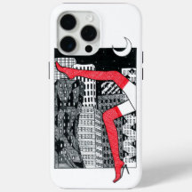 Aesthetic Night City Women's Legs iPhone 15 Pro Ma