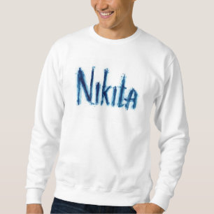 Aesthetic "Nikita" オーダーメイドスクリプトアート - カスタムデザイン スウェットシャツ