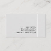 Aesthetic Nurse  Injector Cosmetic Surgeon Busines 名刺 (裏面)