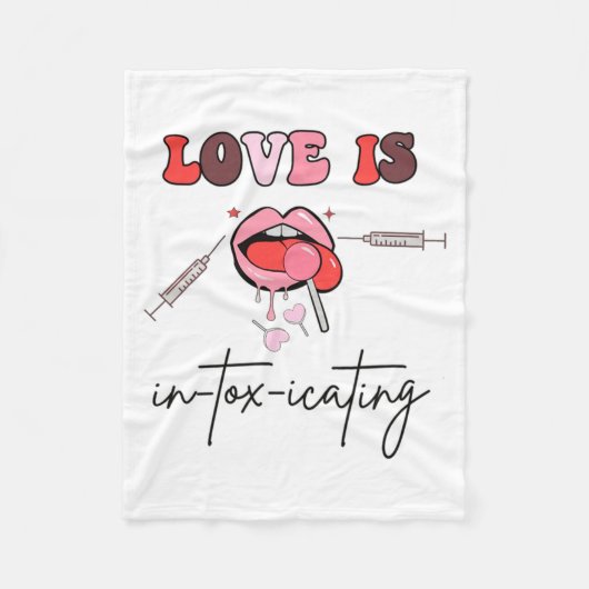Aesthetic Nurse Injector Valentine Filler Dysrt  フリースブランケット (正面)
