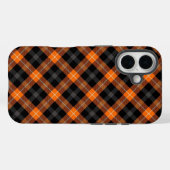 Aesthetic Orange, Black Plaid iPhone case   Case-Mate iPhoneケース (裏面 (横))