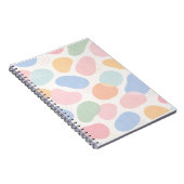 Aesthetic Pastel Abstract Shapes Spiral Notebook ノートブック (右側)