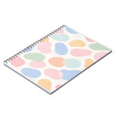 Aesthetic Pastel Abstract Shapes Spiral Notebook ノートブック (左側)