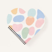 Aesthetic Pastel Abstract Shapes Spiral Notebook  ノートブック (正面)