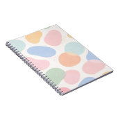 Aesthetic Pastel Abstract Shapes Spiral Notebook  ノートブック (右側)