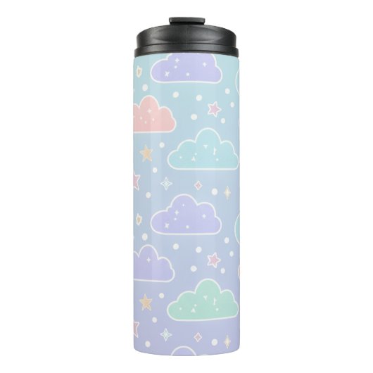 Aesthetic Pastel Cloud Insulated Tumbler タンブラー (正面)