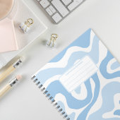 Aesthetic Pastel Liquid Swirl Abstract Composition ノートブック