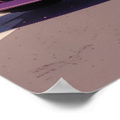 Aesthetic Pastel Pink Car Drifting in Tokyo during ポスター (角)