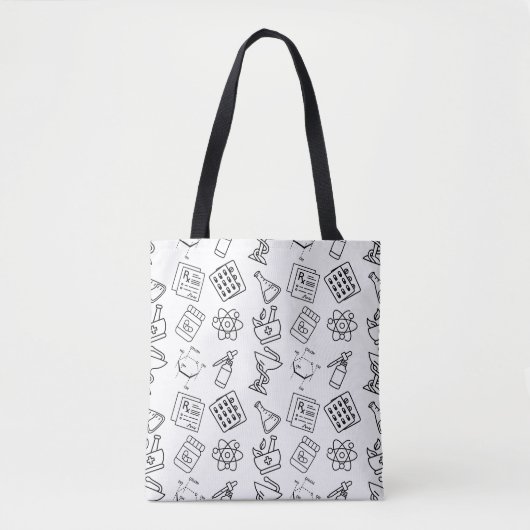 Aesthetic PharmD & Laboratory Science Tote Bag トートバッグ (正面)