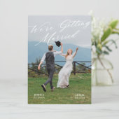 Aesthetic photo wedding invitation  招待状 (スタンド正面)