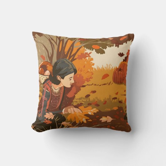 Aesthetic Pilgrim Pattern クッション (正面)