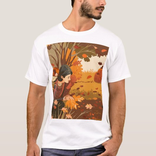 Aesthetic Pilgrim Pattern Tシャツ (正面)