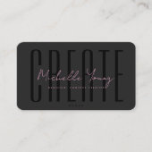 Aesthetic Pink Digital Content Creator 名刺 (正面)