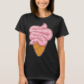 Aesthetic Pink Snake Ice Cream Tシャツ (正面)