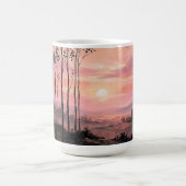Aesthetic Pink Sunset Coffee Mug – Nature Inspired コーヒーマグカップ (中央)