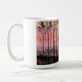Aesthetic Pink Sunset Coffee Mug – Nature Inspired コーヒーマグカップ