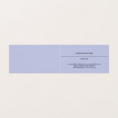 Aesthetic Plain Professional Lilac & White Modern 名刺 (外部フラット)