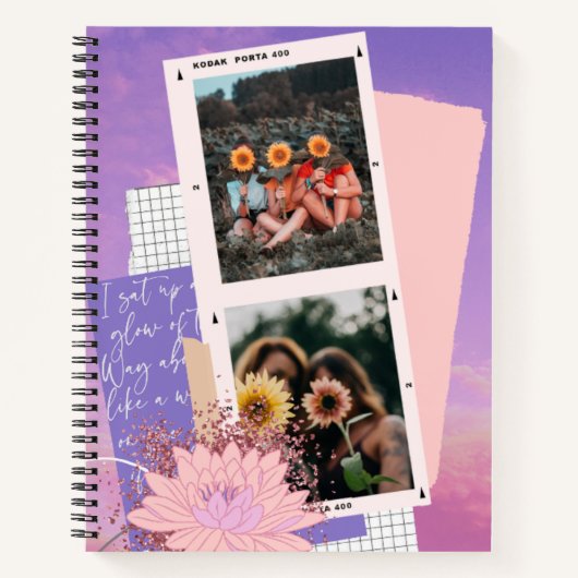 Aesthetic Polaroid Dream Journal Cover ノートブック (正面)