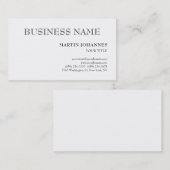 Aesthetic Professional Chic Black & White 名刺 (正面/裏面)