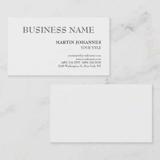 Aesthetic Professional Chic Black & White  名刺 (正面/裏面)