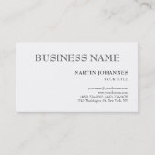 Aesthetic Professional Chic Black & White  名刺 (正面)