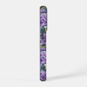 Aesthetic Purple Lily Floral Watercolor iPhoneケース (右側面)