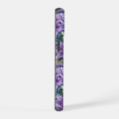 Aesthetic Purple Lily Floral Watercolor iPhone 15ケース (右側面)