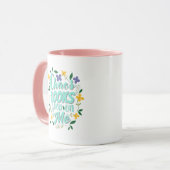 Aesthetic Quote Coffee Mug  マグカップ (正面左)