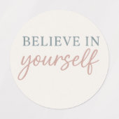 Aesthetic Quote – Minimal Pastel Motivation ラベル (デザイン1)