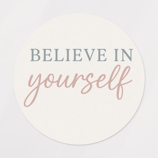 Aesthetic Quote – Minimal Pastel Motivation ラベル (デザイン1)