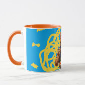 Aesthetic Ramen Cat Japanese Pop Art Orange Tabby マグカップ (左)