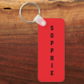 aesthetic Red initials keychain trendy charm キーホルダー (正面)