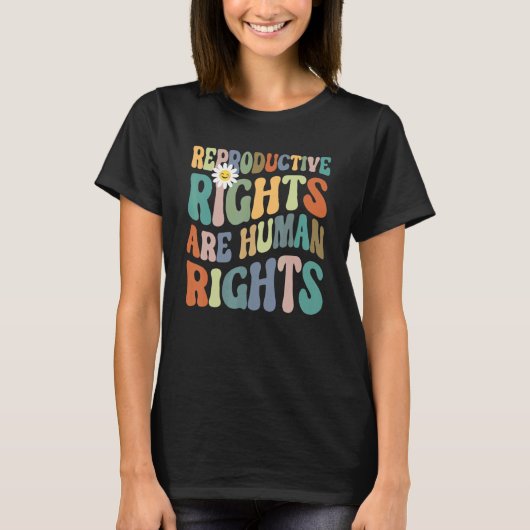 Aesthetic Reproductive Rights Are Human Rights Fem Tシャツ (正面)