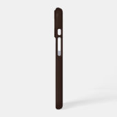 Aesthetic Rich Espresso Brown iPhone 16 Case | Qui 16ケース (左側面)