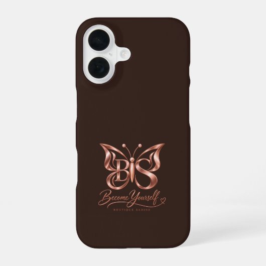 Aesthetic Rich Espresso Brown iPhone 16 Case | Qui 16ケース (裏面)