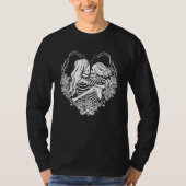 Aesthetic Skeleton Lesbian Couple  Pride LGBT LGBT Tシャツ (正面)