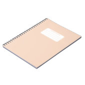 Aesthetic Soft Pastel Solid Color Composition ノートブック (左側)