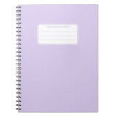 Aesthetic Soft Pastel Solid Color Composition ノートブック (正面)
