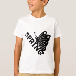 Aesthetic Spring Butterfly Minimalist Graphic Tシャツ