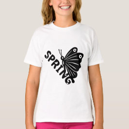  Aesthetic Spring Butterfly Minimalist Graphic Tシャツ